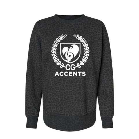 Accents Leopard Print Women's Crewneck