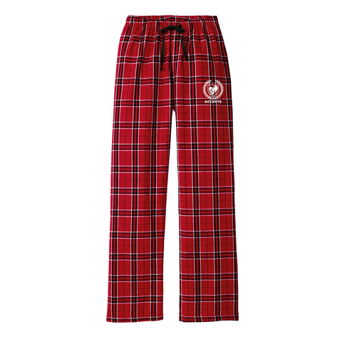 Accents Women's Red Flannel Pants