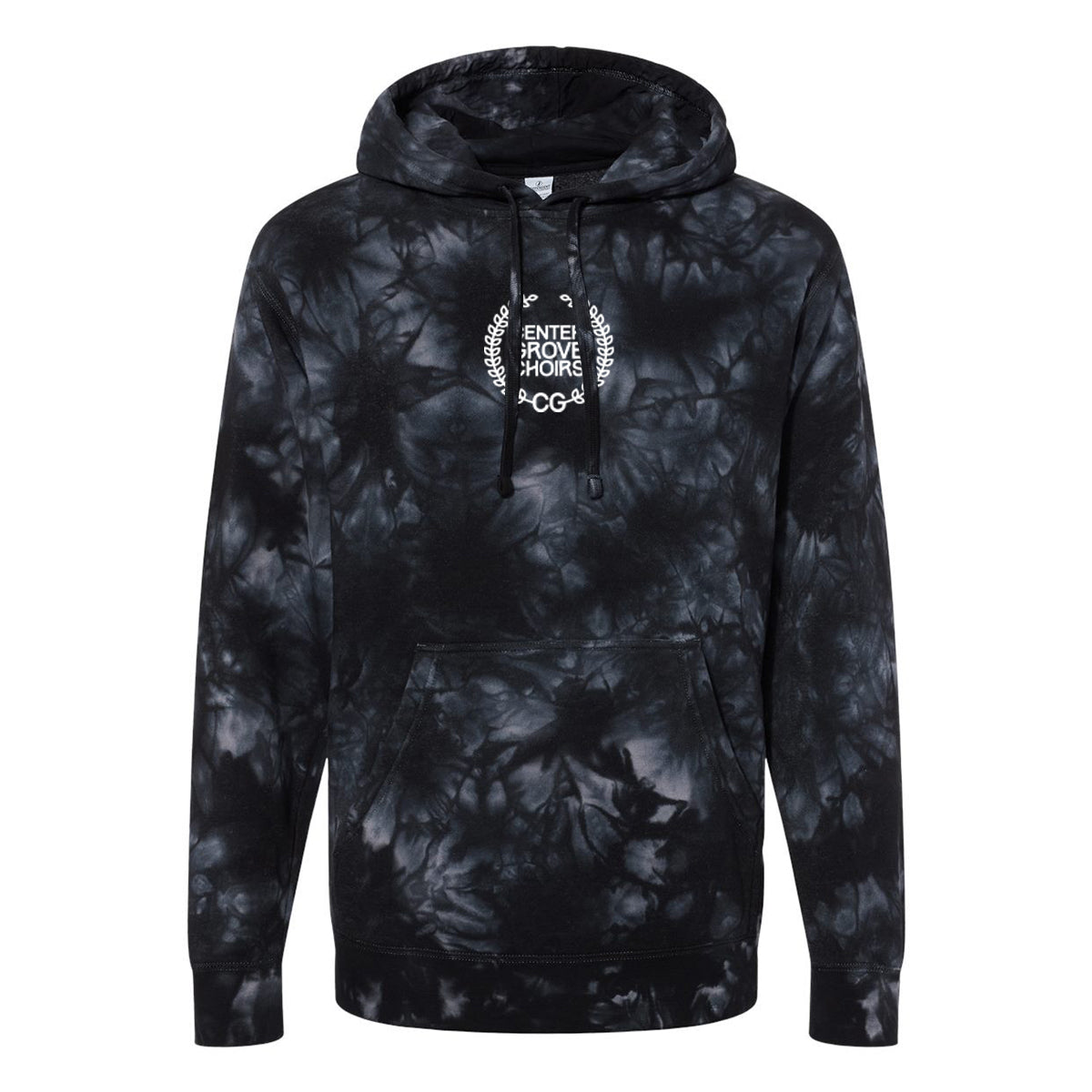 Center Grove Choir Black Tie Dye Hoodie