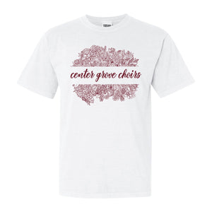 Center Grove Choir Comfort Colors Floral Tee