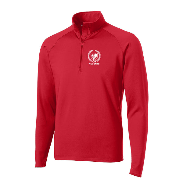 Accents Red Performance 1/2 Zip Pullover