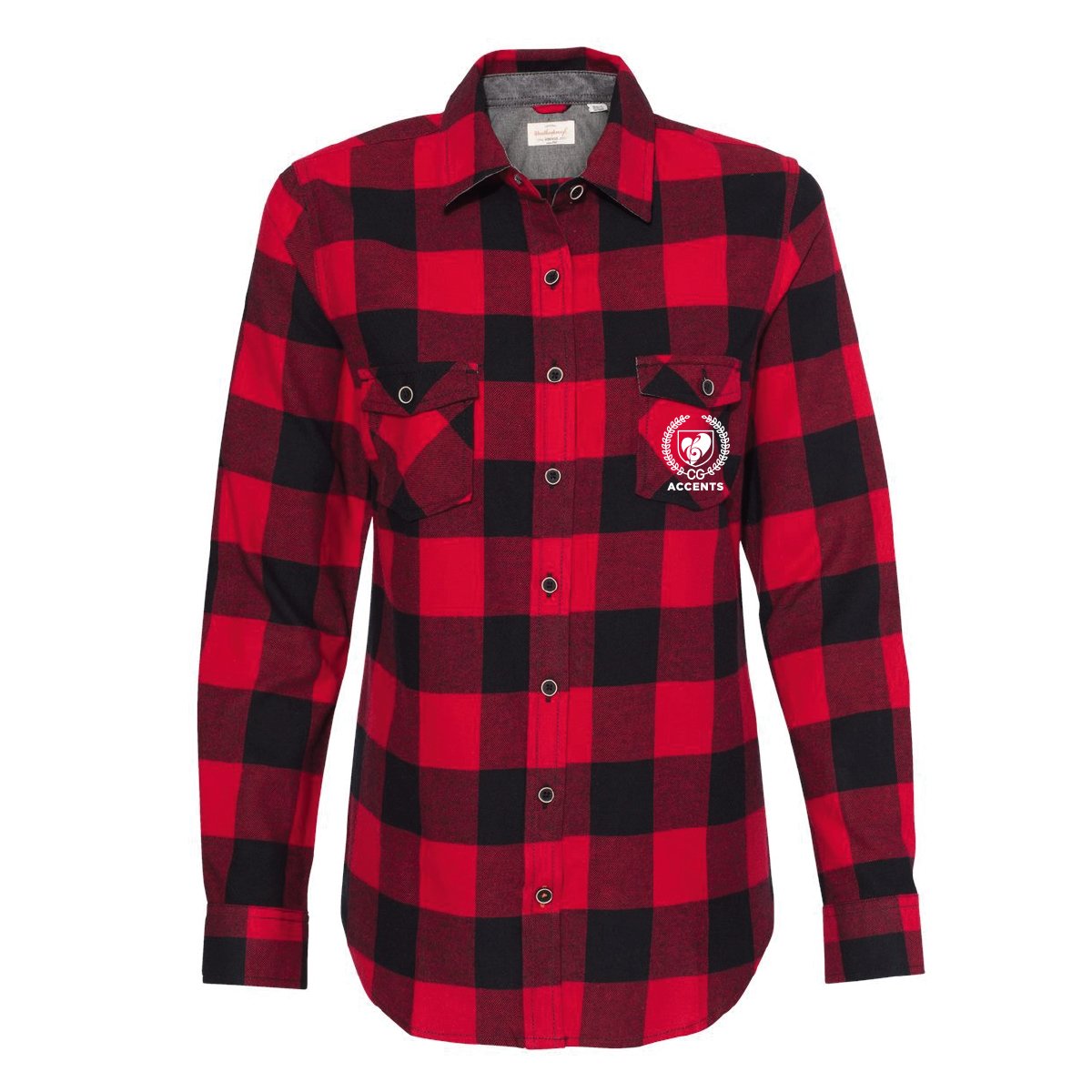 Accents Ladies Red Plaid Flannel