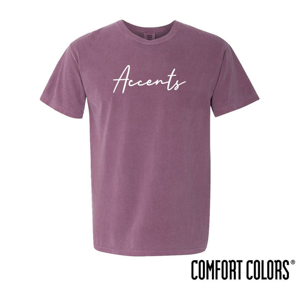 Accents Comfort Colors Simple Script Short Sleeve Tee