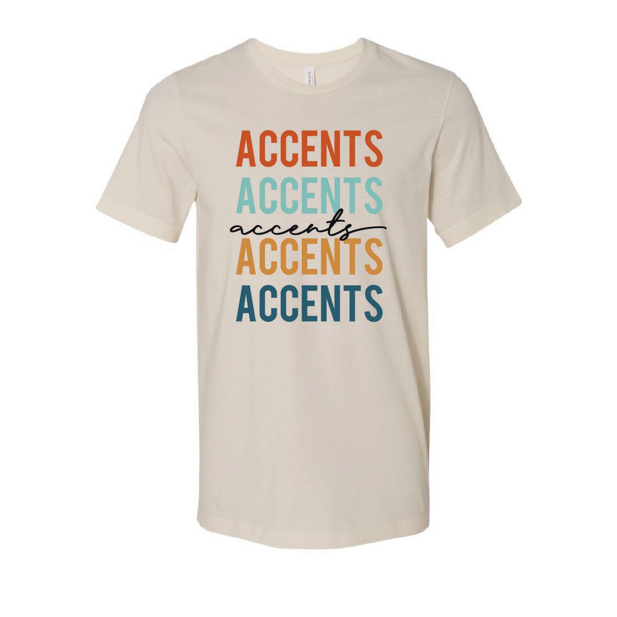 Accents Retro Earth Tone Short Sleeve Tee