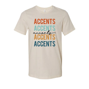 Accents Retro Earth Tone Short Sleeve Tee