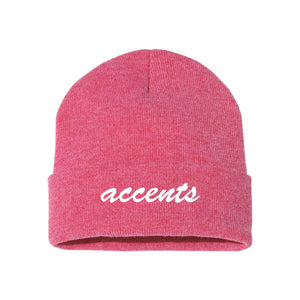 Accents Red Classic Knit Beanie