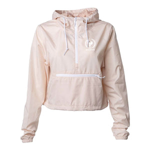 Accents Blush Crop Windbreaker