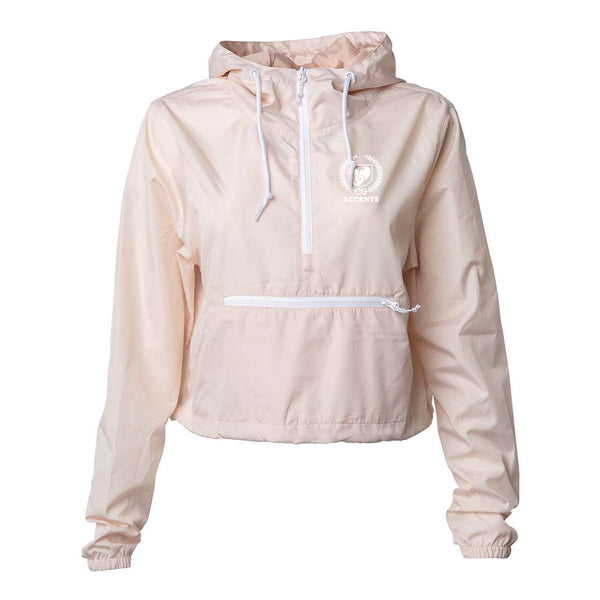 Accents Blush Crop Windbreaker