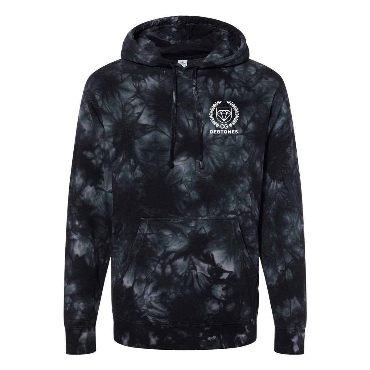 Debtones Black Tie Dye Hoodie