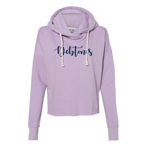 Debtones Violet Script Hoodie