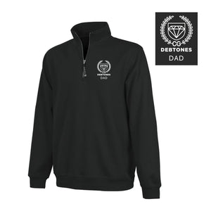 Debtones Black Embroidered Quarter Zip