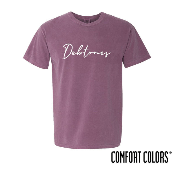 Debtones Comfort Colors Simple Script Short Sleeve Tee