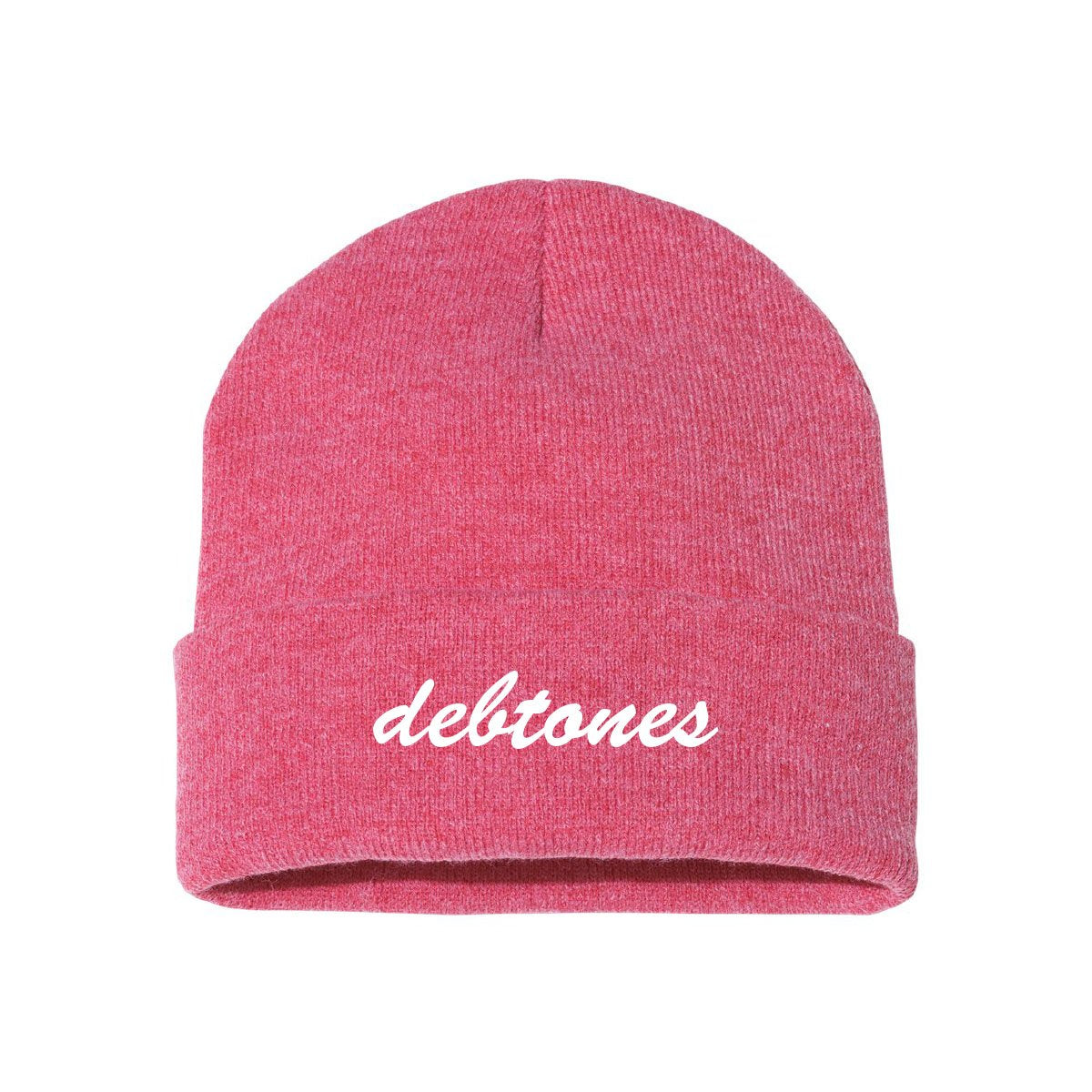 Debtones Red Classic Knit Beanie