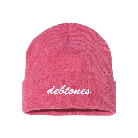 Debtones Red Classic Knit Beanie
