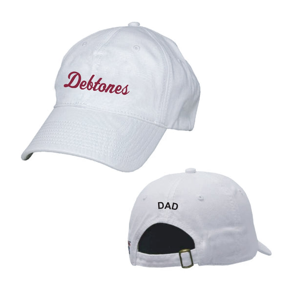 Debtones White Ball Cap