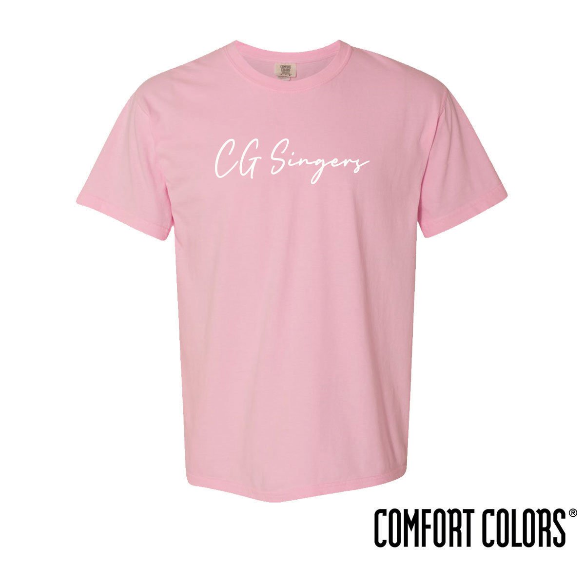 Center Grove Singers Comfort Colors Simple Script Short Sleeve Tee