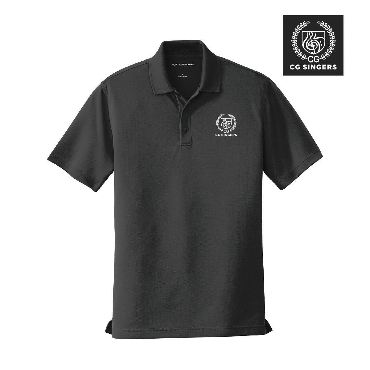 Center Grove Singers Black Crest Polo
