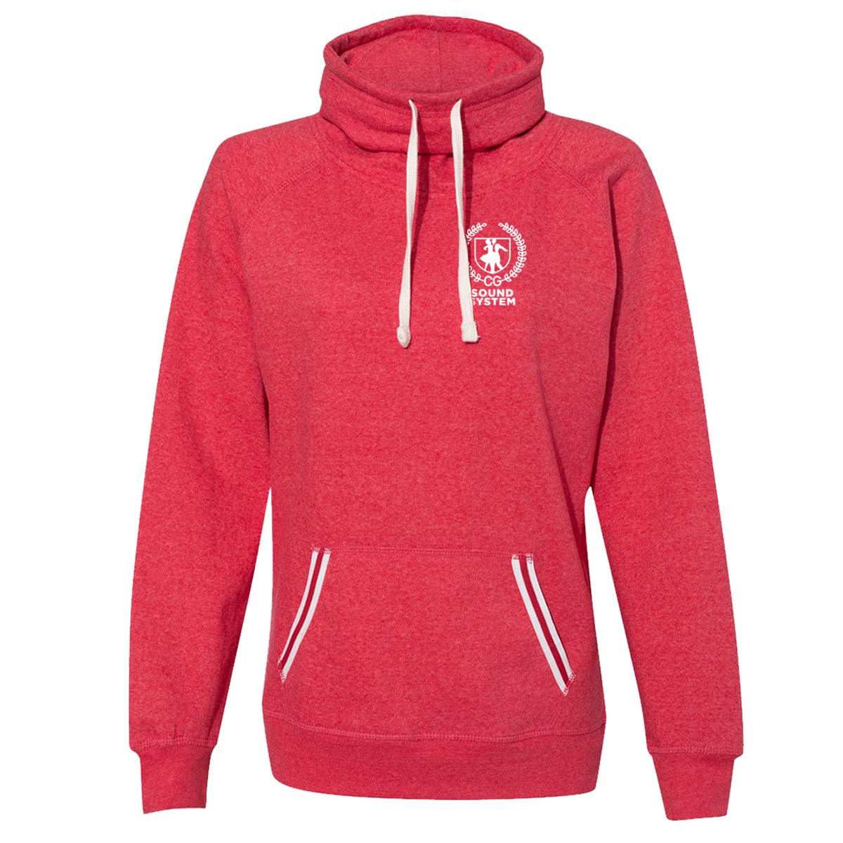 Sound System Cowl Neck Sweatshirt