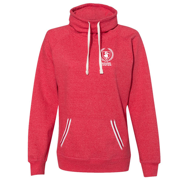 Sound System Cowl Neck Sweatshirt