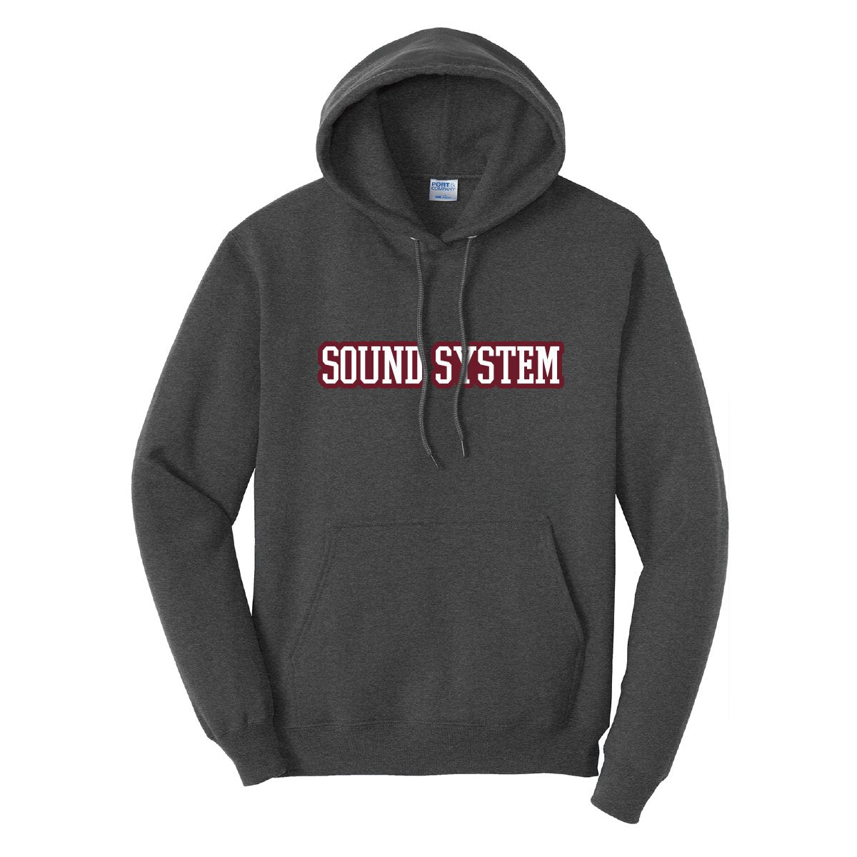 Sound System Block Sewn On Letter Hoodie