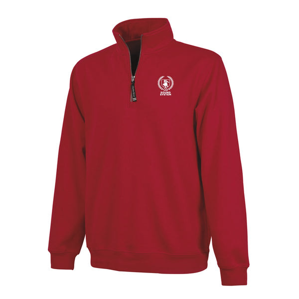Sound System Color Red Quarter Zip