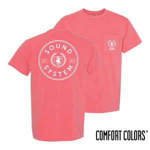 Sound System Comfort Colors Pocket Badge Short Sleeve Tee