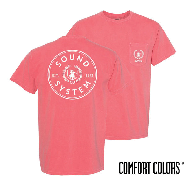 Sound System Comfort Colors Pocket Badge Short Sleeve Tee