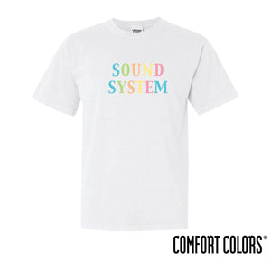 Sound System Comfort Colors Rainbow Short Sleeve Tee