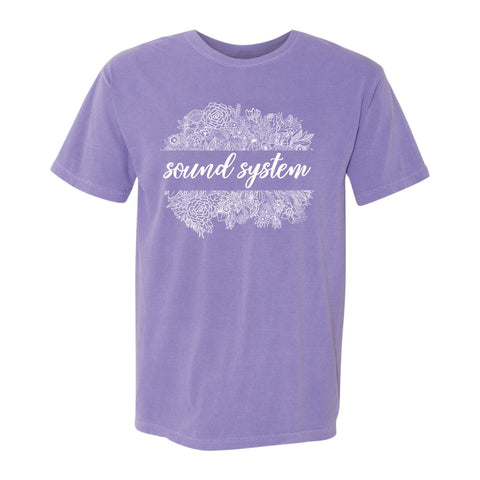 Sound System Color Comfort Colors Floral Tee