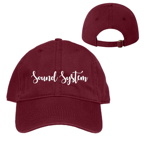 Sound System Maroon Ball Cap