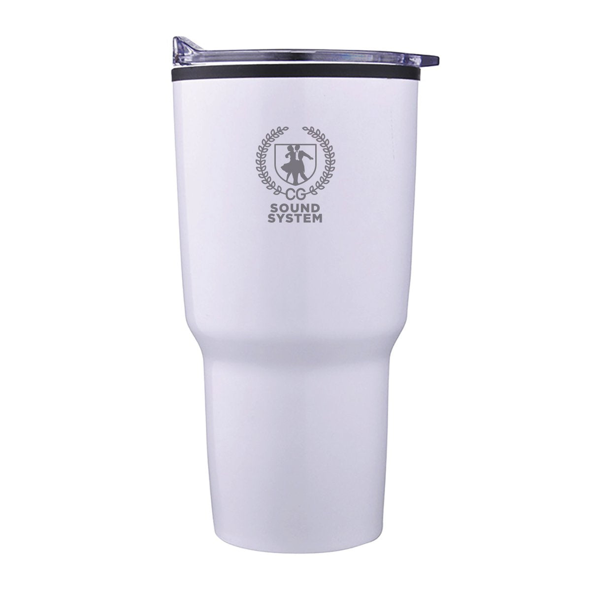 Sound System 30oz White Tumbler