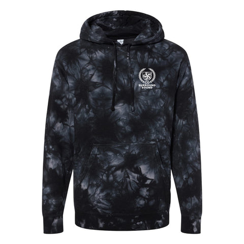 Surround Sound Black Tie Dye Hoodie
