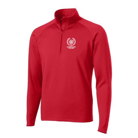 Surround Sound Red Performance 1/2 Zip Pullover