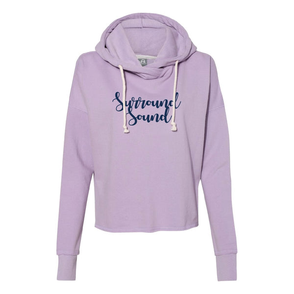 Surround Sound Violet Script Hoodie