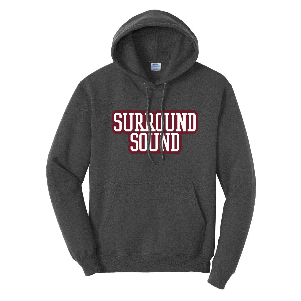 Surround Sound Block Sewn On Letter Hoodie