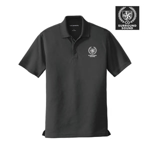 Surround Sound Black Crest Polo