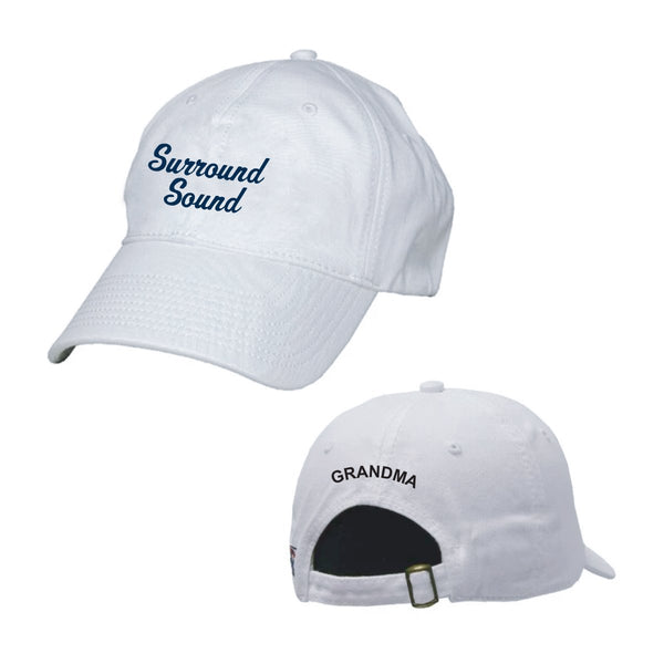 Surround Sound White Ball Cap